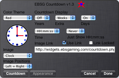Back of the Widget